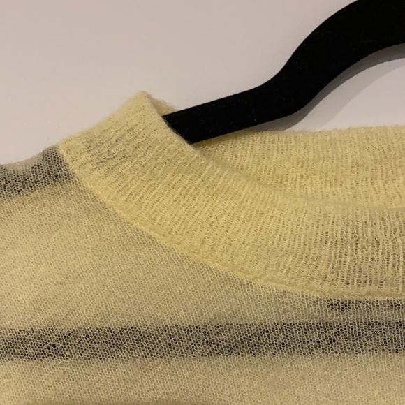 Yellow Mohair Knit Shirt - Picture 3 of 3
